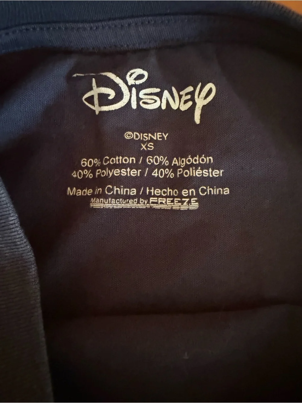 Disney Navy 'Take Me to Wonderland' Alice Graphic Tee Size XS Disney Vacation - Picture 4 of 7